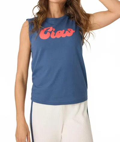 Pj Salvage Women's Ciao Tank Top In Blue