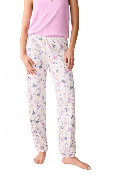 Pj Salvage Women's Floral More Amour Pants In Ivory In Multi