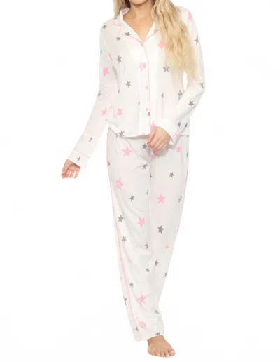 Pj Salvage Women's Ivory Barbie Pajama Set In White