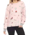 Pj Salvage Women's Livin On The Edge Top In Pink Mist In Multi