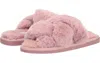 Pj Salvage Women's Loungewear Luxe Plush Slides Slipper In Blush In Pink