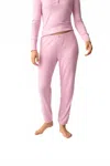 Pj Salvage Women's More Amour Pants In Azalea In Pink