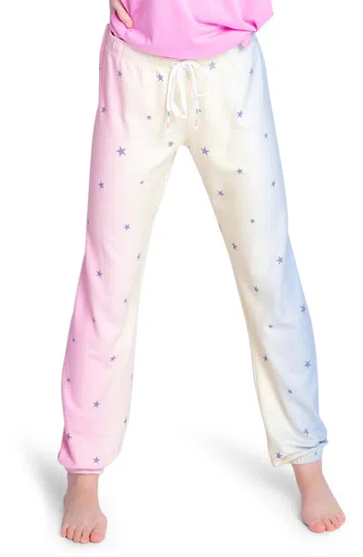 Pj Salvage Women's  Blue Peachy Jersey Jogger Pants In Multi