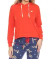 Pj Salvage Women's Retro Heart Long Sleeve Hoodie In Fire Red In Red