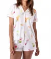 Pj Salvage Women's Sippin On Sunshine Top And Headband In White In White