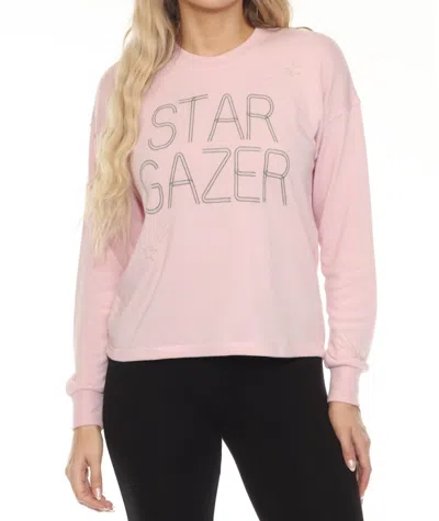 Pj Salvage Women's Star Gazer Top In Pink Mist