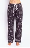 PJ SALVAGE WOMEN'S STAR MOON FLANNEL PANTS IN CHARCOAL