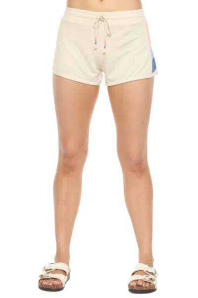 Pj Salvage Women's Sun Stripe Lounge Shorts In Stone In Neutral