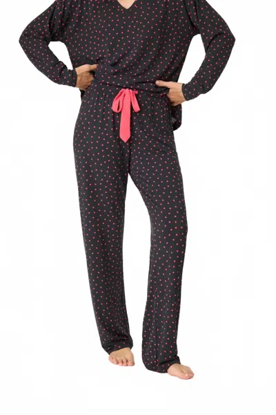 Pj Salvage Women's Sweet Dreams Pants In Black In Multi