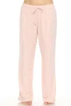 Pj Salvage Women's Very Terry Cable Crew Pajama Pants In Pink Tint In Pink
