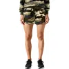 Pj Salvage Womens Camouflage Polyester Sleep Short In Black