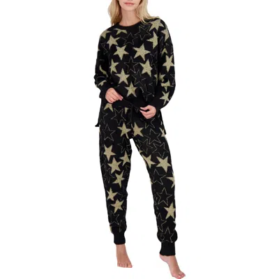 Pj Salvage Womens Knit Pullover Sweatshirt In Black