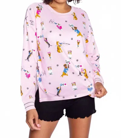 Pj Salvage Woof For Love Short Pajama Set In Blush In Pink