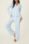 Pj Salvage You Had Me At Shalom Jersey Pajamas In Blue