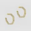Pk The Single Sided Pavé Lulu Hoops