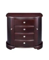 Pko Inc. Classic Charming Wooden Jewelry Box In Dark Brown