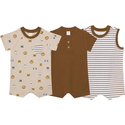 Pl Baby By Petit Lem 3-pack Rompers