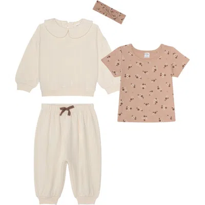 Pl Baby By Petit Lem Assorted 4-piece Set In Off White Floral | ModeSens
