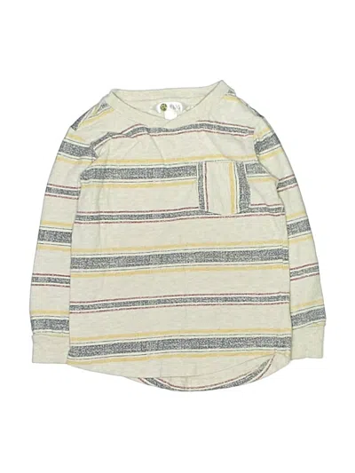 Pre-owned Pl Kids' Long Sleeve Henley Shirt In White