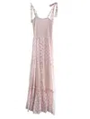 Place Nationale La Brume Bloom Print Maxi Dress In Blush In Gold