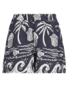 Place Nationale Woman Shorts & Bermuda Shorts Dark Purple Size 3 Linen In Purple