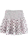 Place Nationale Women La Jolie Mini Skirt In Pink Blossom In White
