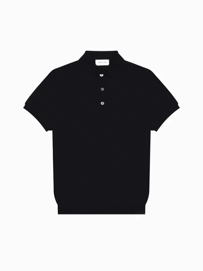 Place Of Elms Amalfi Short-sleeve Embroidered Polo Shirt In Blue