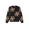 Place Of Elms Black Nero Castano Monolink Sweater In Black