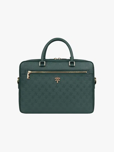 Place Of Elms Bonsai Gentlemen Monolink Briefcase In Green