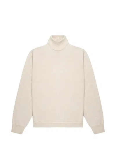 Place Of Elms Embroidered Turtleneck Sweater In Neutral