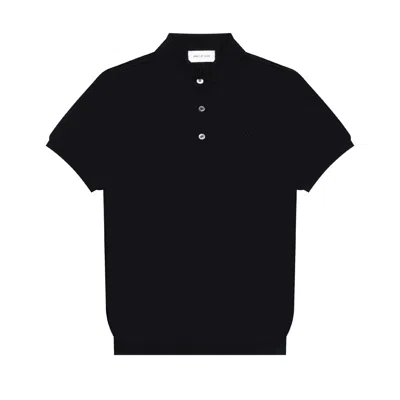 Place Of Elms Men's Black Amalfi Short Sleeve Polo