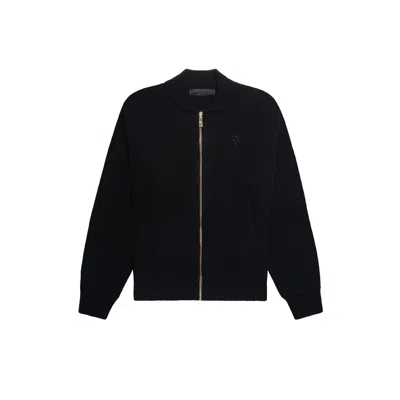 Place Of Elms Men's Black Classe Nero Bomber Jacket