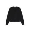 Place Of Elms Men's Black Nero Cardigan Sweater In Black
