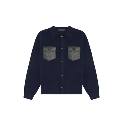 Place Of Elms Men's Blue Mezzanotte Jacket
