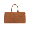 Place Of Elms Men's Brown / Gold Tobacco Suede Arbor Bag In Multi