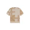 Place Of Elms Men's Neutrals Biscotto T-shirt In Beige/brown/white