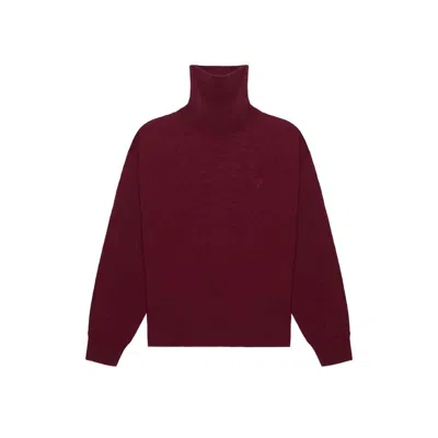 Place Of Elms Men's Red Barolo Turtleneck Sweater