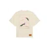 Place Of Elms Men's White Peacock Lovers T-shirt In White