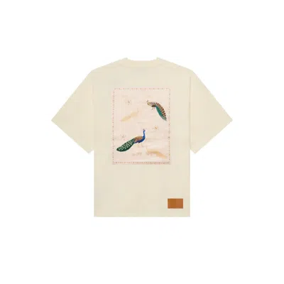 Place Of Elms Men's White Peacock Lovers T-shirt