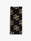 Place Of Elms Nero Castano Monolink Scarf In Black