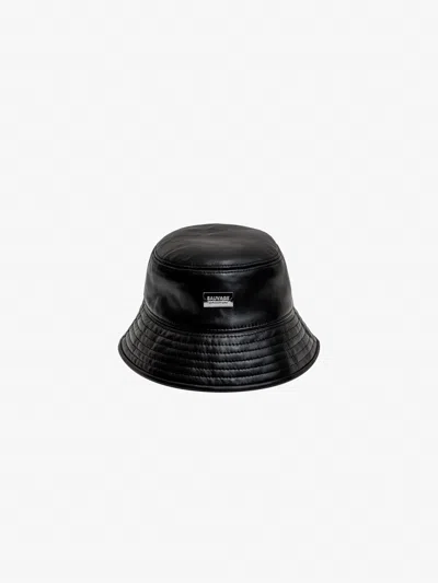 Place Of Elms Sauvage Bucket Hat In Silver In Black