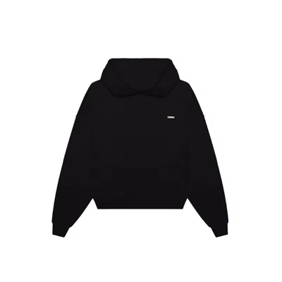 Place Of Elms Soft Oversized Black Hoodie