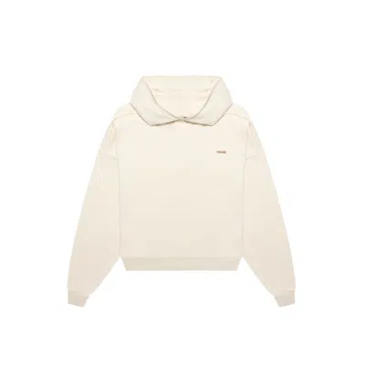 Place Of Elms Soft Oversized Off-white Hoodie