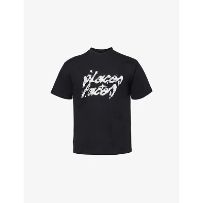 Places+faces Black Draft T-shirt