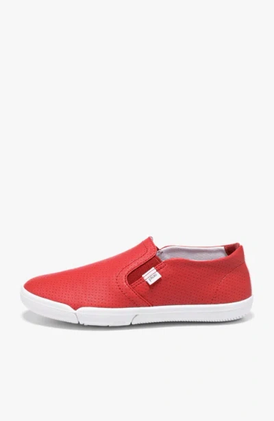 Plae Marten Slip Ons In Red