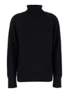 Plain Black High Neck Sweater