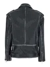 Plain Black Jacket With Notched Revers And Zipped Pockets