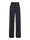 Plain Blue Tailored Pants