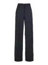 Plain Blue Tailored Pants