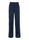 Plain Blue Wide Leg Pants In Blue